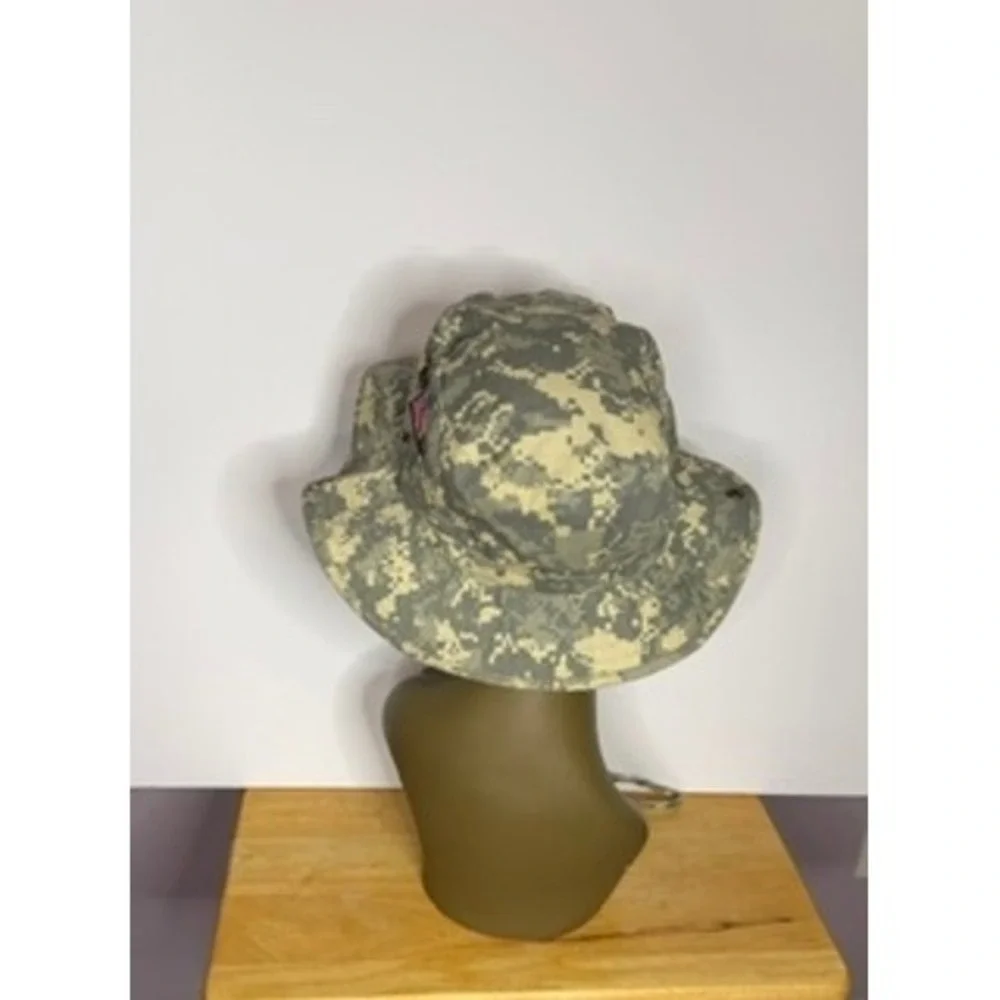 National Guard Fishing Boonie Camo Sun Bucket Hat Adjustable Strap